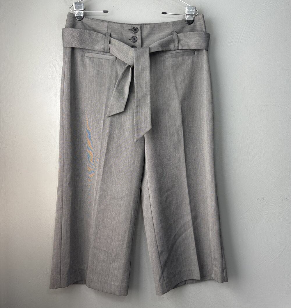 Adolfo Trouser Gauchos Pants Size 12 High Rise Career Wide Leg 90s Y2K Capris